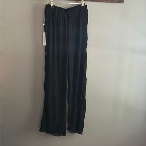 Torn by Ronny Kobo Black Wide-Leg Pants
